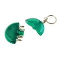 Screw Driver Tool Kit w/ Key Chain - Translucent Green